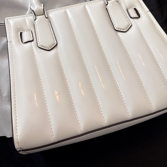 Michael Kors Glossy White Satchel - Picture 6 of 9